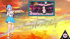 toga shinobu futanari sucks big cock in hentai halloween. blowjob, tits, big ass, monster dick.