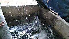 Horny Neighbor Alone Gets Fucked From Behind