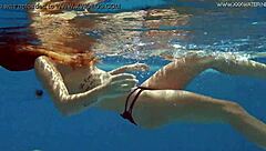 Tiffany Tatum In Bikini Pool Action With Teens.