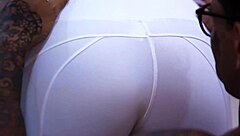 Passionate couple makes love after work