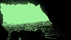 Couple hides in beach cave