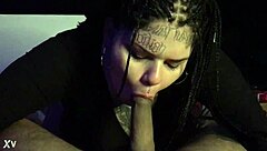 tattooed argentinian girl sucking cock like a pro?