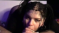 tattooed argentinian girl sucking cock like a pro?