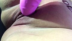 Shaved Slut Masturbates With Dildo