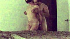 Light bondage contrasts with intense amateur fucking, bound and handcuffed