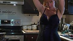 Cute Redhead Dances On French Song La Bohème