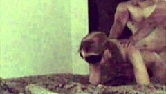 Light bondage contrasts with intense amateur fucking, bound and handcuffed