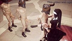 Big Sword Sister in 3D Cartoon Action