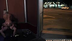 teen 18+ endures extreme double anal fisting in public bdsm domination