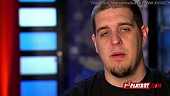 These horny amateur couples are foreplaying in a swingers orgy on TV