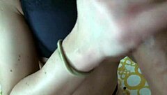 french amateur sucks, fucks, and cums heavily close up.