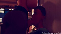 Futa milf says, 'I'm feeding my starving boy with my cock'