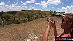 She says, 'Suck my big cock in public at the tourist site.'