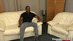 Beautiful tgirl feels intense pleasure during anal fuck