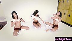 Tighty Teen 18+S Fucked In A Foursome By A Judges Big Cock