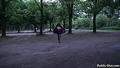 Public Sex in the City with Slutwife Marion Bent Over Flashing POV Cumshot