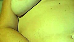 Filling pregnant wife's big tits with cum during hardcore sex