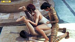 Hentai 3D HS05 - Threesome with Two Hot Chicks