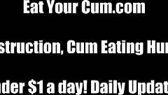 Eat your cum, you nasty little 18+ pervert cei slave