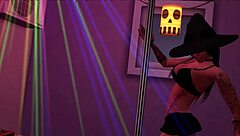 Jozie Dark Teases in Halloween Costume! Watch the Sims 4 Porn!