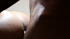 amateur power drive with mature ebony participant