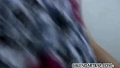 Blonde Girl Gives Blowjob While Showing Tits And Ass