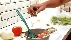 Teen cook babe kylie rocket flogs your sausage