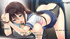 Student in uniform gets counseled by meika in this japanese series 😏