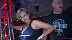 Wild public orgy with Spanish hotties in Barcelona streets