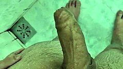 Chubby Brazilian Guy Cums in the Shower