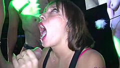 Wild public orgy with Spanish hotties in Barcelona streets