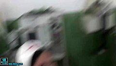 What happens backstage at the porn hospital?