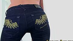 Glam slut fisting her ass solo