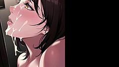 Ai illustration of big tits in anime