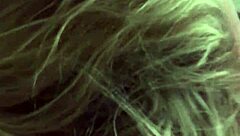 hot blonde says, 'let me play with your cock,' gives blowjob with big tits