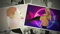 rayalla jerks her big dick while miah bounces her bubble butt in the back alley