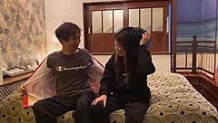 i got dressed in japanese costume on halloween and ended up deepthroating to creampie