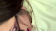 oh, is sexy minxycme sucking my big natural tits dildo?