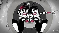 Derpixon Mime&Dash在动画场景中疯狂硬核肛交。