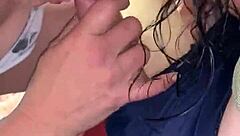 Milf Sucks Monster Cock Then Fucks Outside