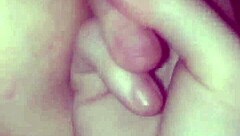 she fingers her tight pussy while i fill it with gigantic dildo!