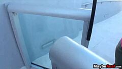 Amateur brunette experiences intense first anal adventure