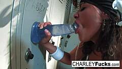 Charley chase shows off her foot fetish in lucha libre