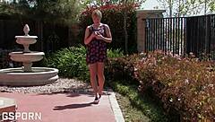 Hot Blonde Girl Shows Hairy Pussy In Bathtub