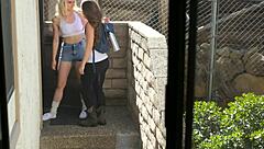 teen 18+ lesbians remy lacroix and alli rae lick pussy to orgasm