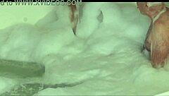 Watch me blow bubbles with this monster cock, she says teasingly