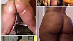 ebony big ass twerk cumshot collage