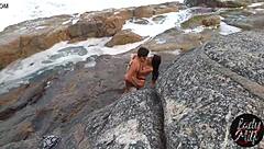 I caught him fucking her ass in public