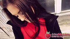 german brunette gets fucked in public car with pov cumshot?