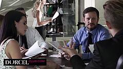 After The Meeting Double Penetration With The Secretary Tina Kay